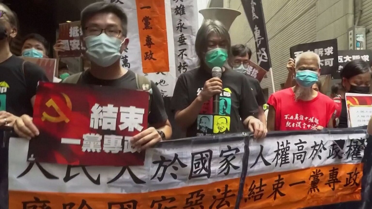  – Demonstration gegen Sicherheitsgesetz in Hongkong. Foto: BR