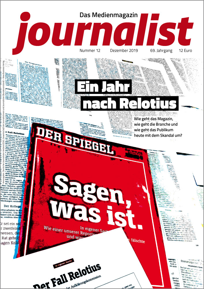  – Die aktuelle Ausgabe des "journalist". Foto: Screenshot www.journalist-magazin.de.