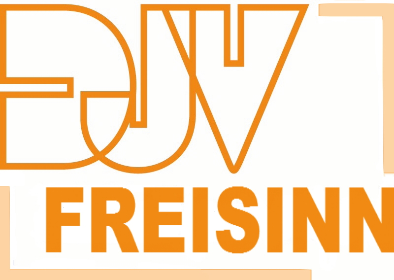 Logo DJV mit der Unterzeile Freisinn – 